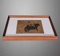 横县书画装裱配框服务案例